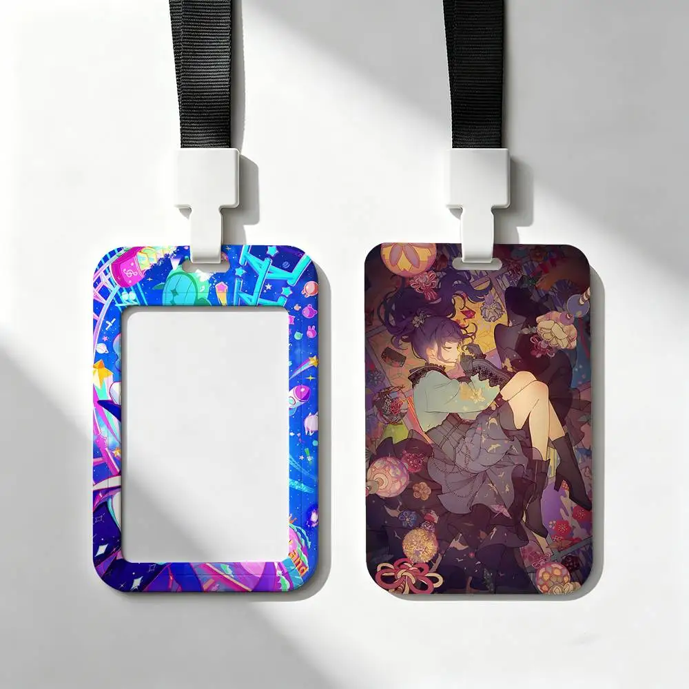 P-Project Sekai ID Holder With For Office School Name Card Credentials Case