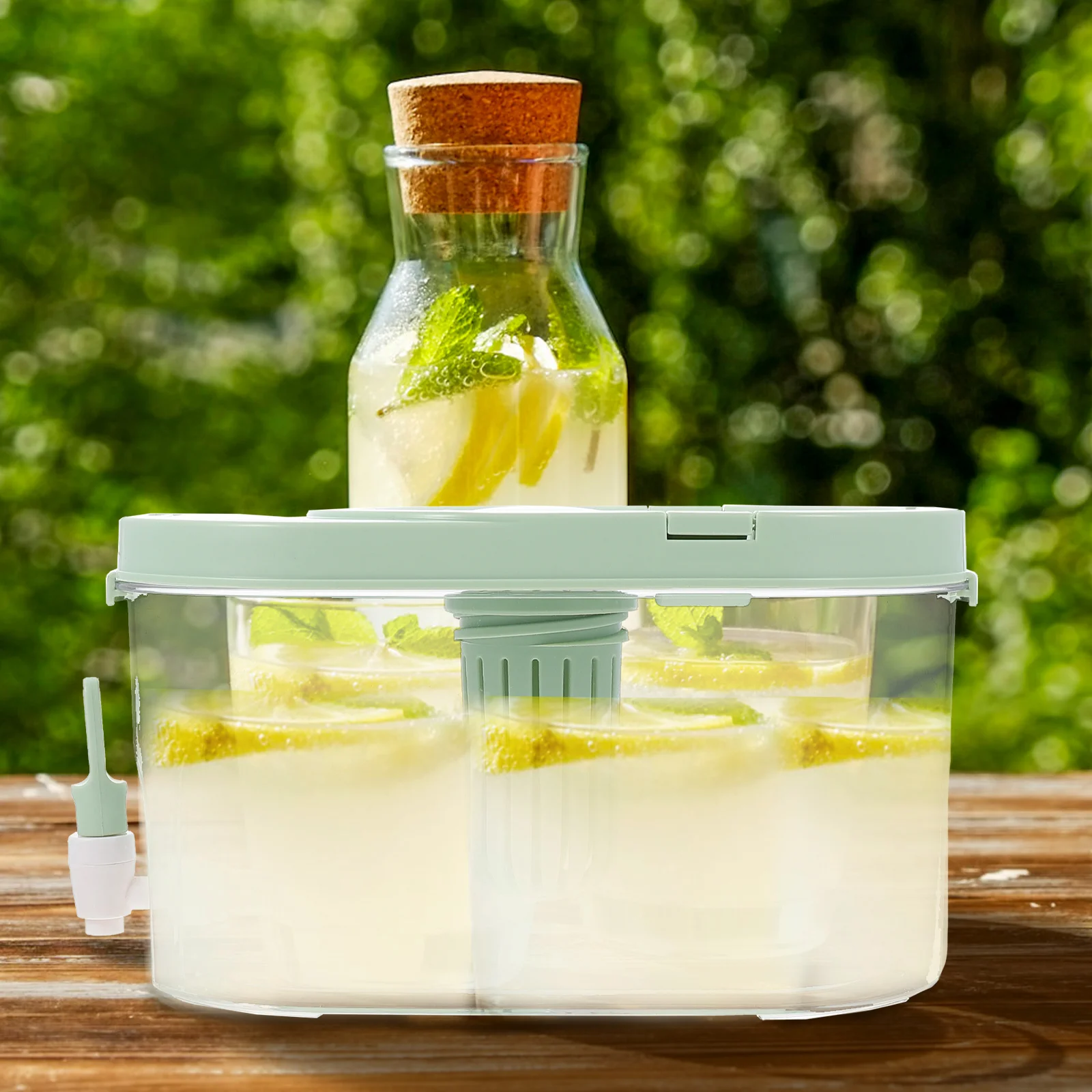

Cold Water Pitcher Juice Dispenser Summer Pot Faucet Home Party Restaurant High Grade Fruit Tea Container Beverage Bucket Water