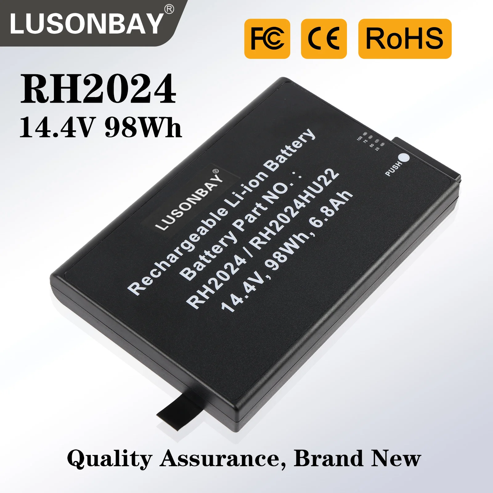 

RH2024 Replacement Battery For Lasair III 5100 PMS Dust Particle Counter For INSPIRED RH2024HD RH2024HD34 RH2024QE34 14.4V 98WH