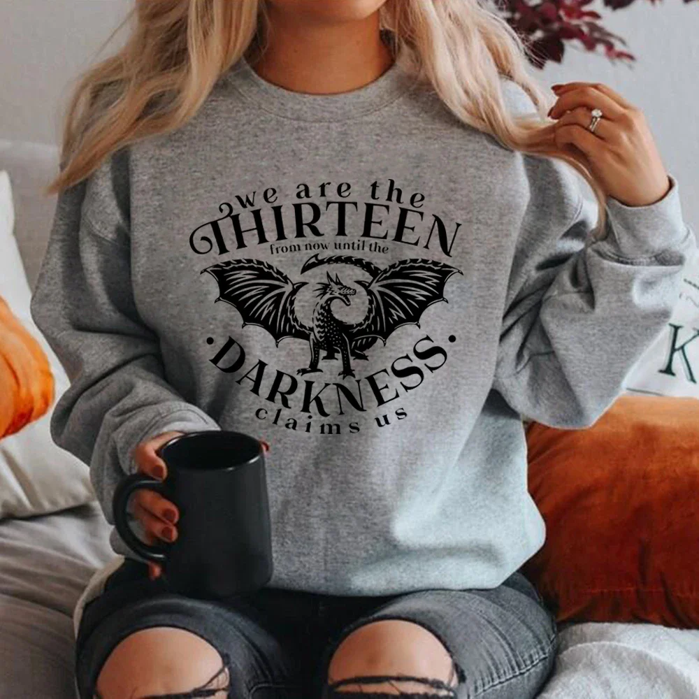 We Are The Thirteen Throne of Glass Sweatshirt SJM Bookish Hoodie From Now Until The Darkness Claims US Crewneck Sweatshirts