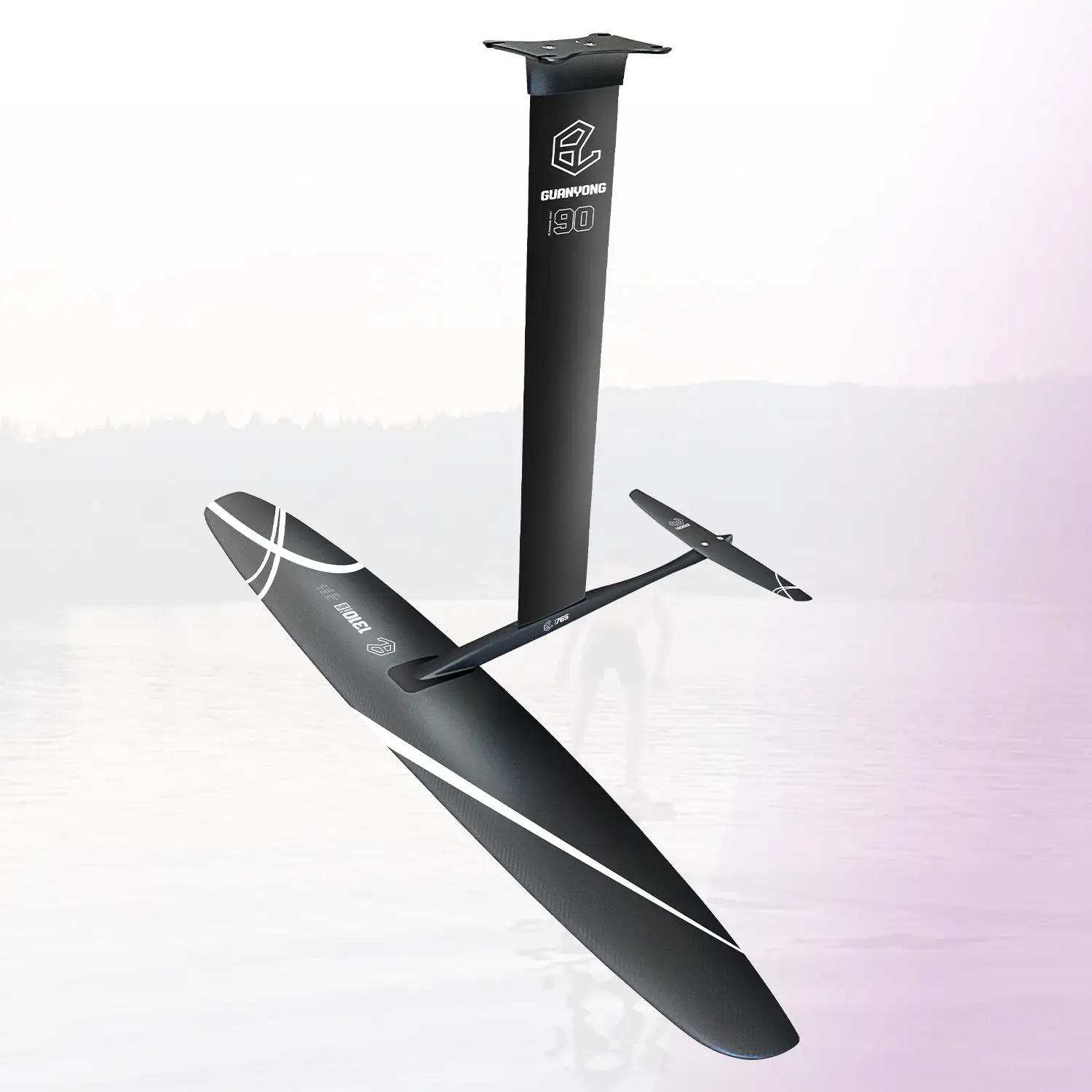

OEM заводской новый логотип Launch GY1310 Carbon Foil Glide 2100sqcm электрическая доска на подводных крыльях крыло фольга насос для серфинга серфинг