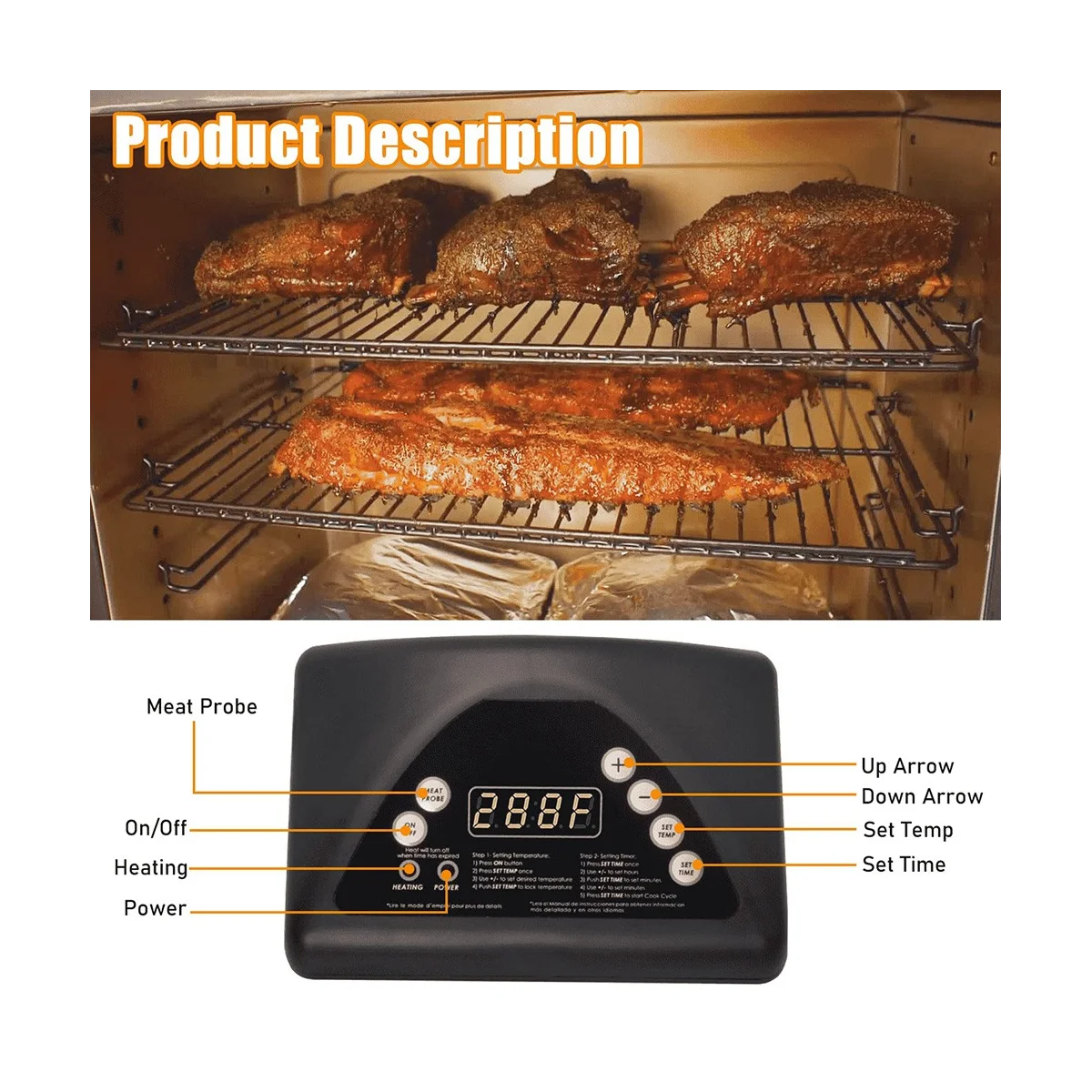 9907100008 pannello di controllo digitale affumicatore Grill compatibile con Masterbuilt 20070511 20071914 20071814 Top Controller