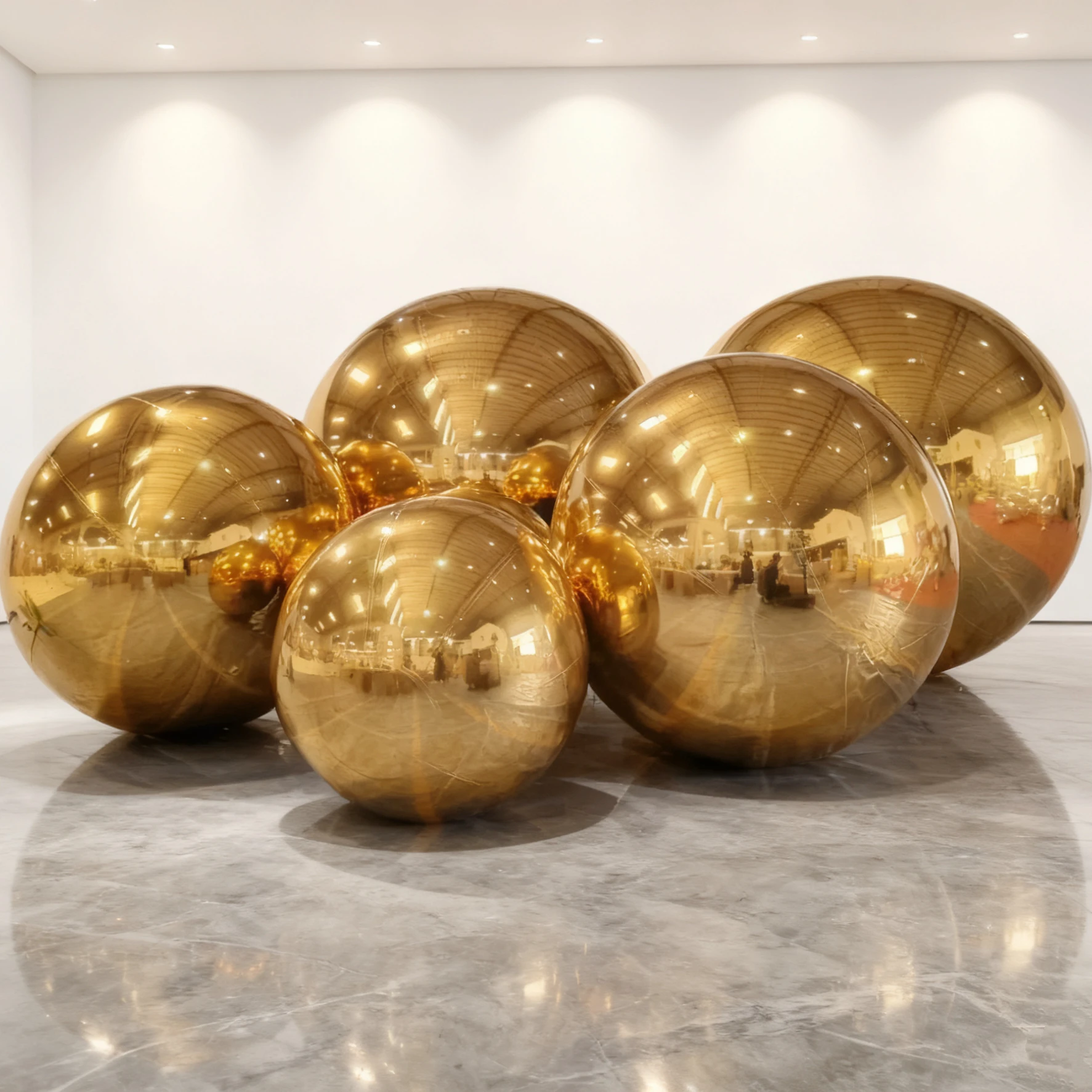 

Solid Color Double-Layer Thickened Inflatable Mirror Ball Reflective Balloon for Shopping Mall Events Weddings Stage Decorations