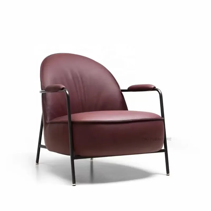 Latest Hotel Room Lounge Chair Bedroom Fashion Modern Fabric Home Bed Decor Chair with Arm Stylish Living Room Accent Chair