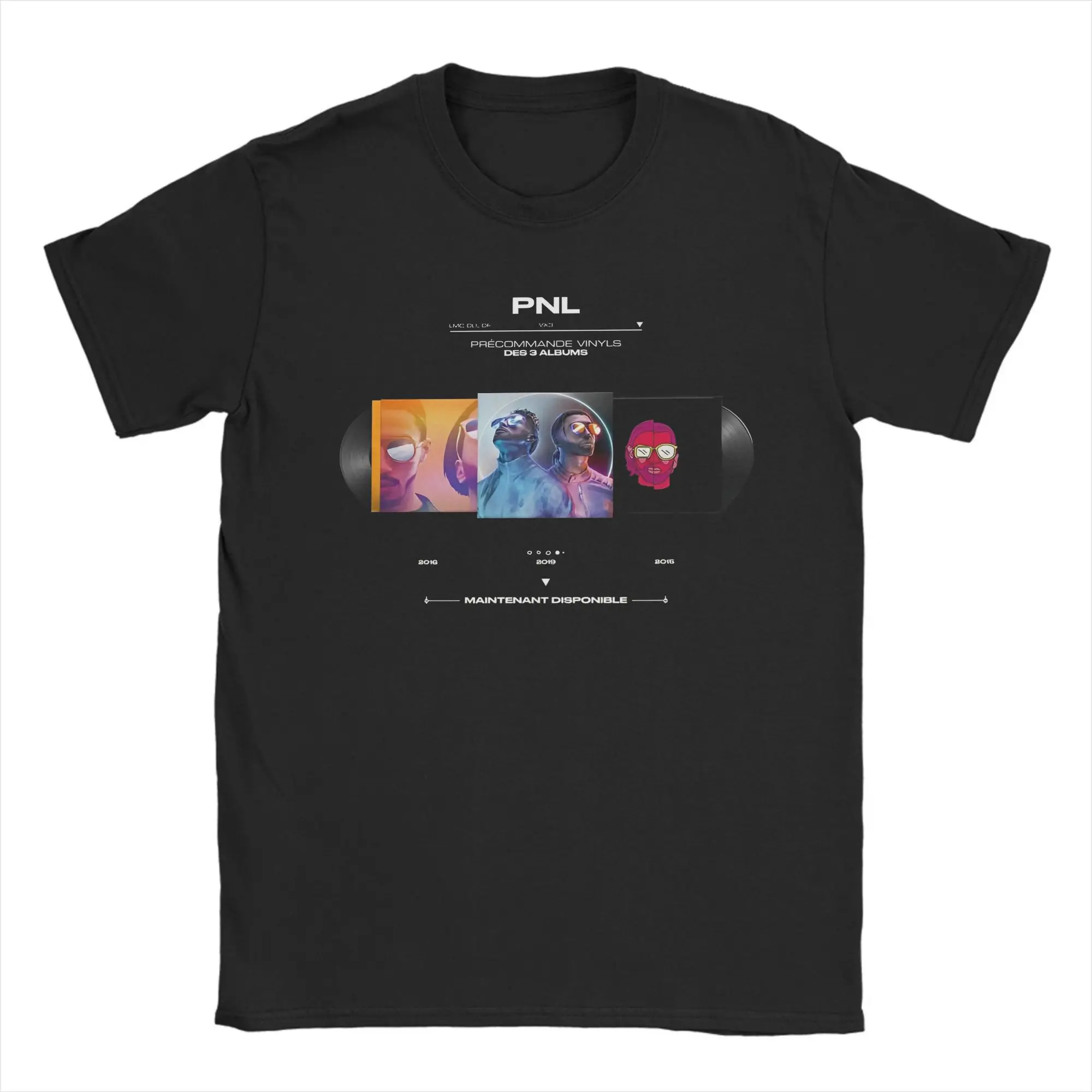 

Men's T-Shirts Le Monde Chico Album PNL Vintage Pure Cotton Tees Short Sleeve T Shirts Crew Neck Clothing Gift