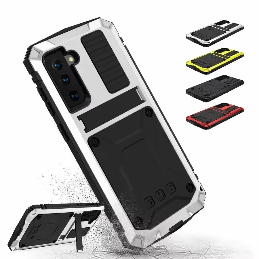 

Outdoor Sports Heavy Shockproof Protect Cover For Samsung Note 20 Ultra S20 Plus S24 S23 S22 S21 Rugged Armor Metal Phone Case