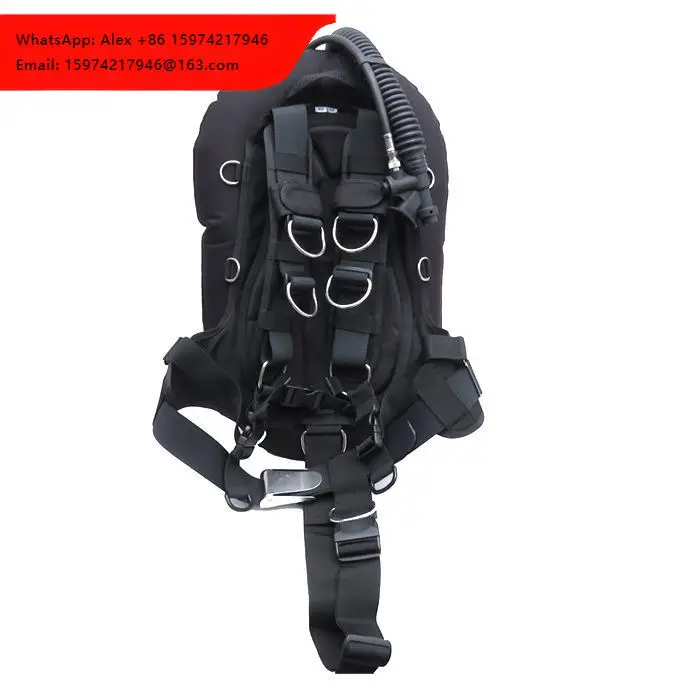 High Quality 30LBS For Scuba Diving BCD Single Tank Wing Style Dive Equipment Set Black Color