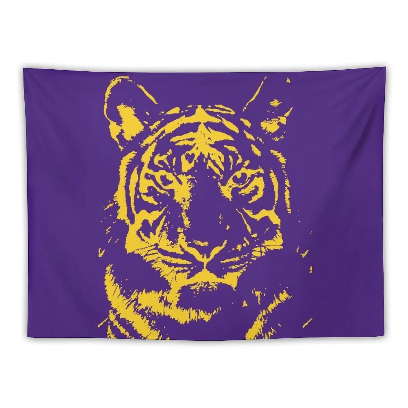 Royal Tiger Gameday Dress Bayou Bengal Yellow Tapestry Wall Decoration Wall Decor Tapestry