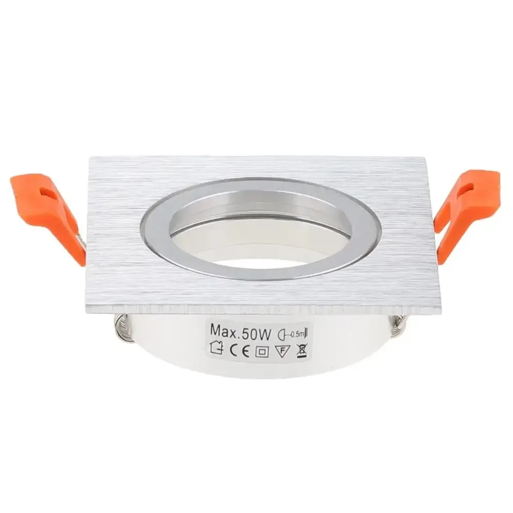 High Quality Adjustable Aluminum LED Recessed Downlight Housing Frame Cut-out 65mm GU10 MR16 LED Ceiling Spotlight Fixture