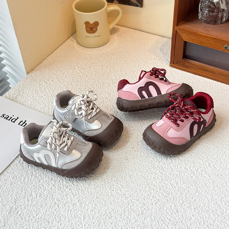 

2025 Autumn New Children simple and comfortable Sports Shoes Casual Soft Bottom Kids Shoes Capped Kids Running Shoes