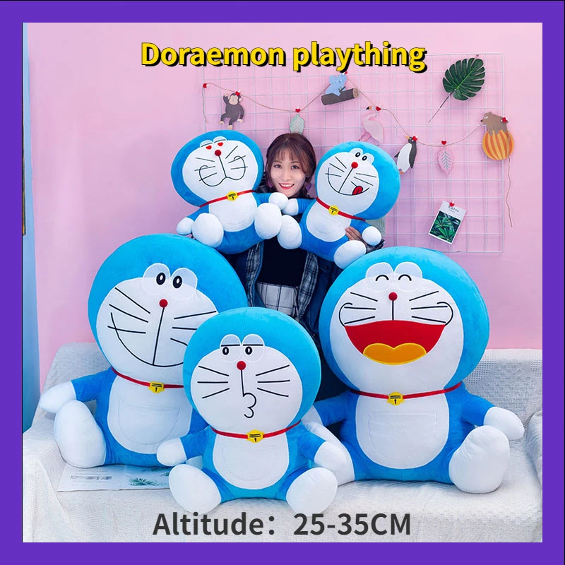 Doraemon Plush Toy Original Kawaii Me Cute Stuffed Plushie Doll Cartoon Cat Animal Sofa Bed Pillow Toy Baby Kids Gift One Piece