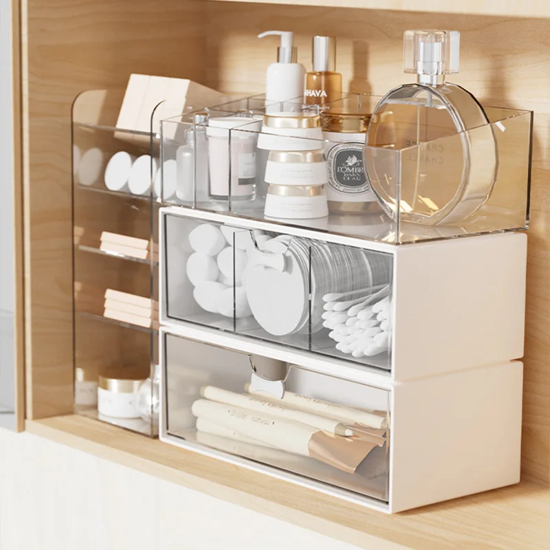 Mirror cabinet storage box, bathroom washbasin, cosmetics storage rack, bathroom cabinet, compartmentalized sorting box