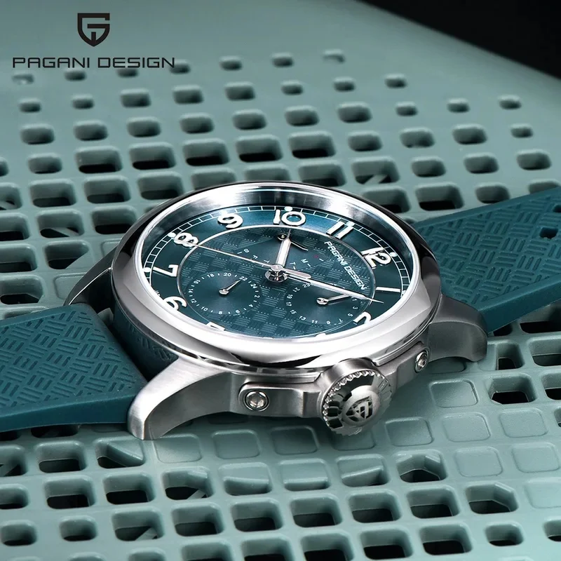 Pagani Design Man Watch 40mm Japan TMI VH88 Movt Sapphire Crystal Calendar 24 Hours Waterproof Quartz Wristwatch Reloj Homb New