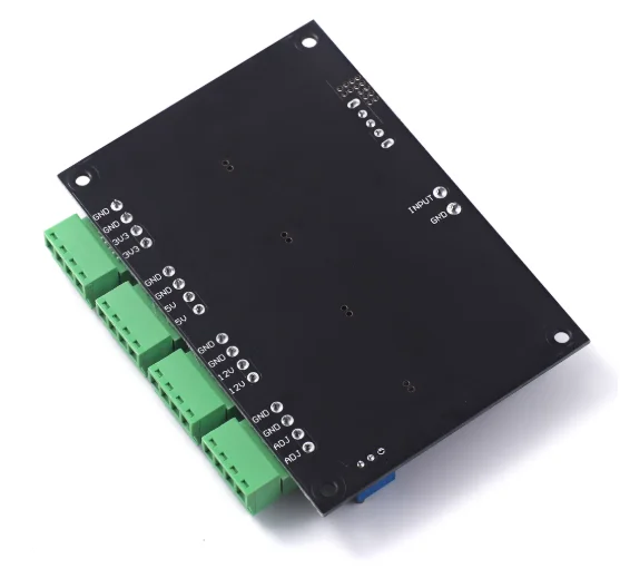 LM2596 แหล่งจ่ายไฟสวิตชิ่งแบบหลายช่องสัญญาณ พร้อมเอาต์พุตปรับค่าได้ 3.3V/5V/12V/ADJ โมดูลแปลงไฟ DC-DC แบบลดแรงดัน