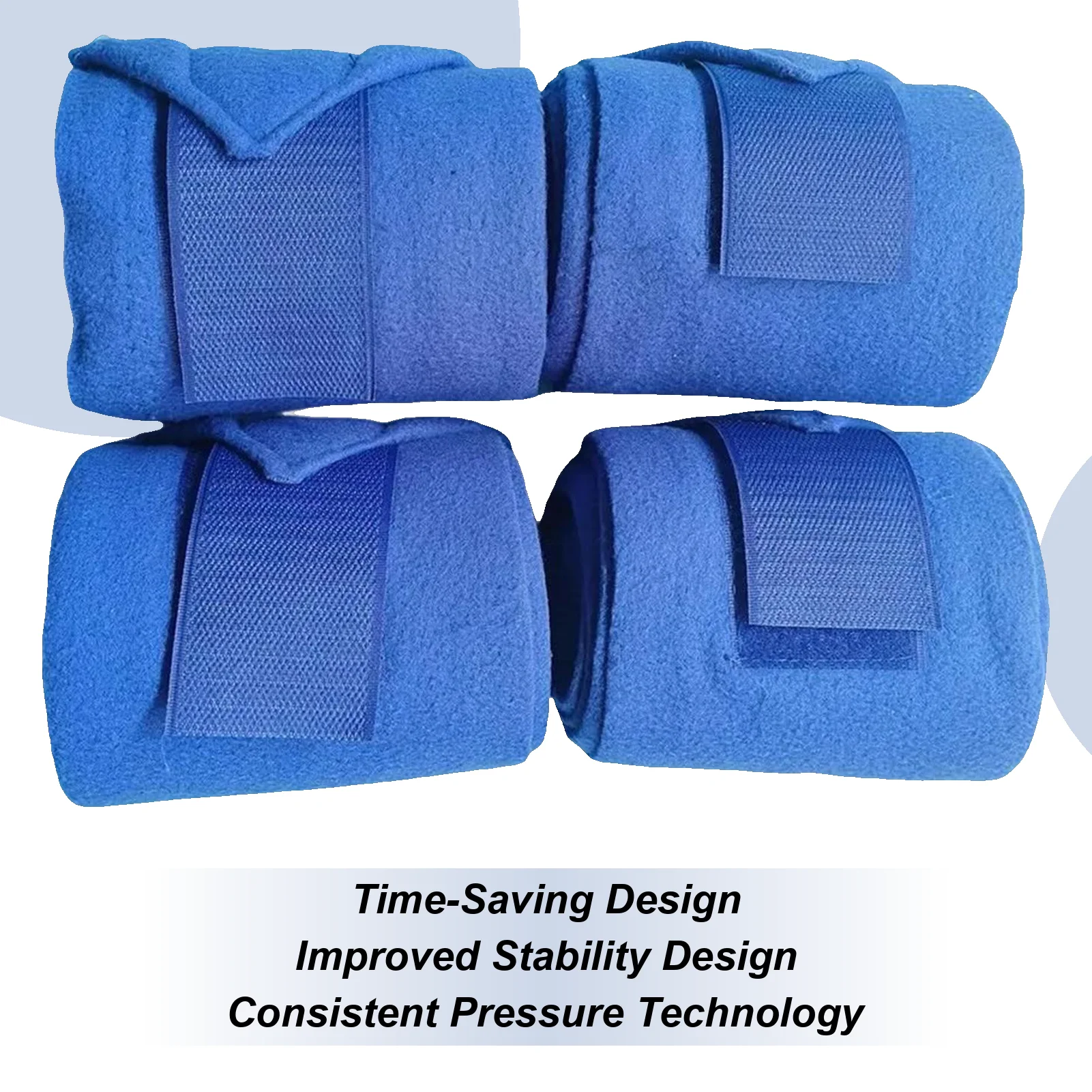 

Horse Wrap 4 Pieces Elastic Horse Straps Leg Wraps 98 Inches Protector Bandaging Supplies Equestrian Accessories Front For