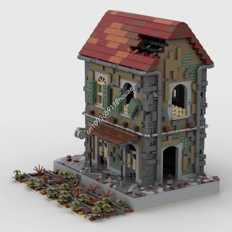 

2474pcs MOC Abandoned train station nan Building Block Showcase Decorative DIY Perfect for Creative Interiors Christmas Gift