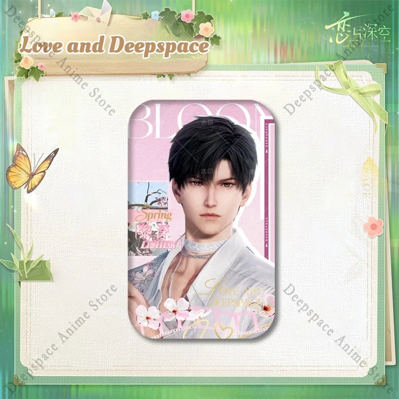 الحب والفضاء العميق سيلوس كاليب كزيفير زين رافاييل أنيمي تأثيري الربيع وزهرة مستديرة/مستطيلة شارة بروش لعبة المشجعين الهدايا