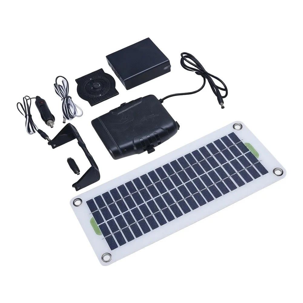 Portable For Solar Heater Kit for Greenhouse with 30W Monocrystalline Panel and Safety-Centric Temperature Management System