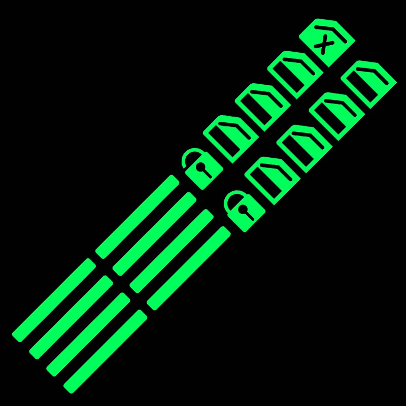 Luminous Car Door Window Lift Button Stickers Car Windows Control Panel Decals Auto Interior Sticker Decoration Car Accessories