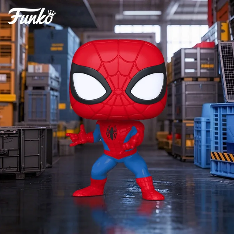 ألعاب شخصيات الحركة الأصلية من Funko Pop Marvel Captain America Hulk Spider-Man Myers Norman Osborn للأولاد والبنات هدية للأطفال