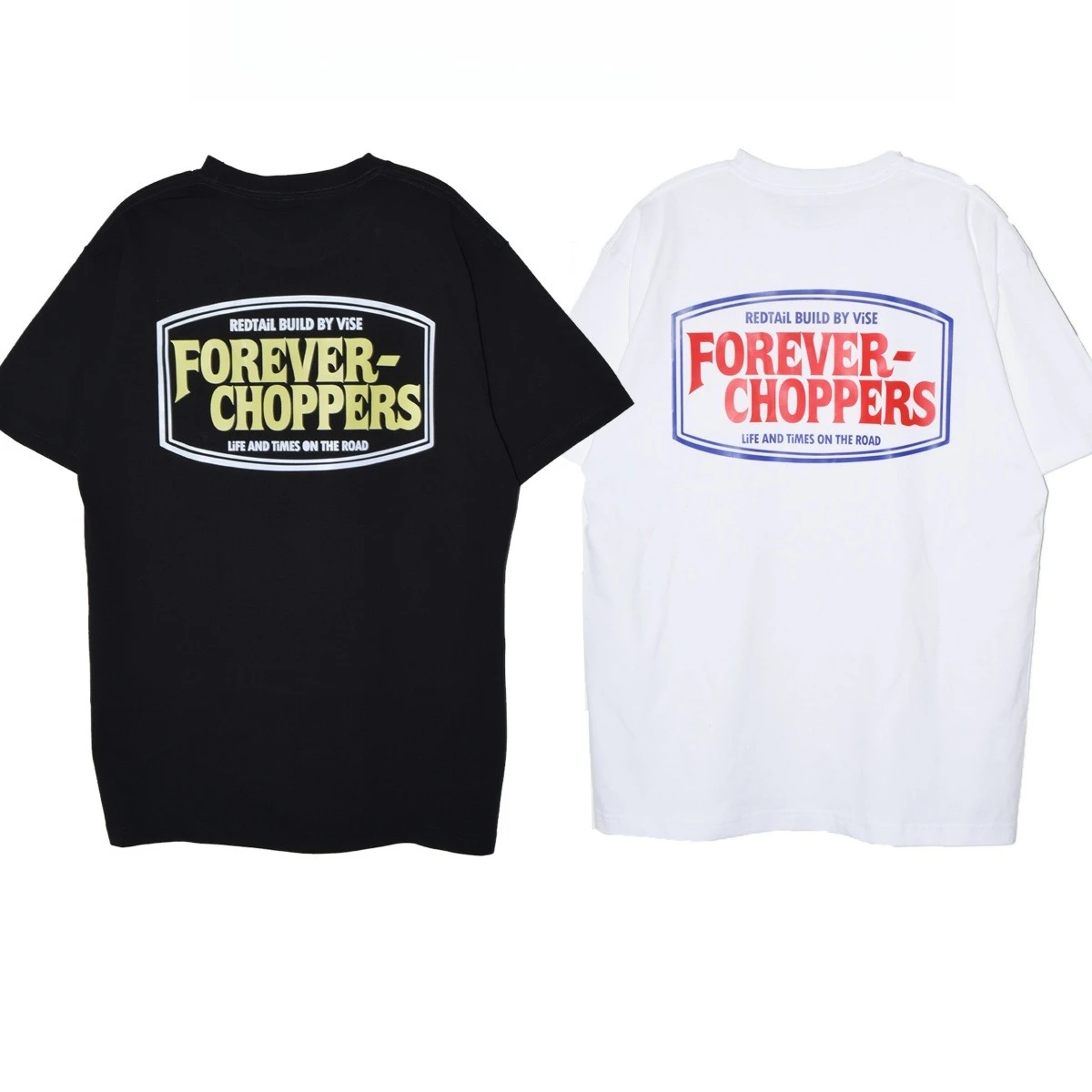 Hot FOREVE 2026 RCHOPPER Summer Cotton Motorcycle Retro Japanese Street Skateboard Neutral T-shirt Both of Men and Women