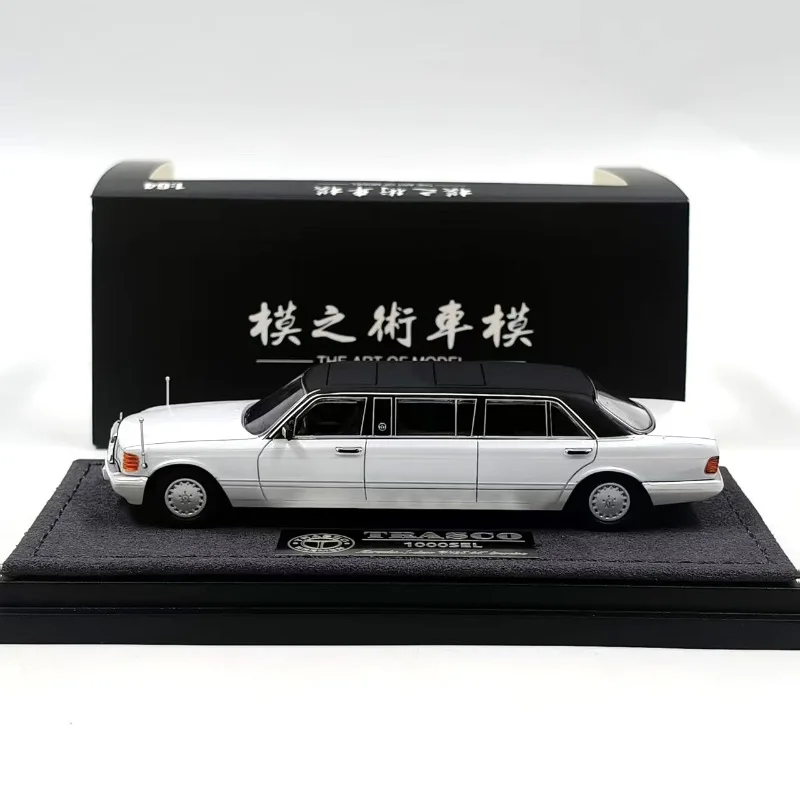 Art of Modeling 1:64 W126 concierge car extended alloy die-casting car model, Small scale ornaments, adult collectible.