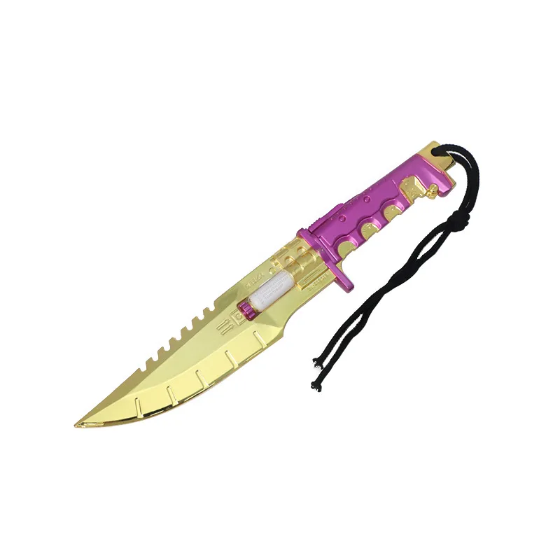 Periféricos de juego Valorant de 18cm/7,08 pulgadas, cuchillo de tiro, modelos de armas de Metal, espada samurái, colgantes decorativos, manualidades, juguetes de regalo para niños