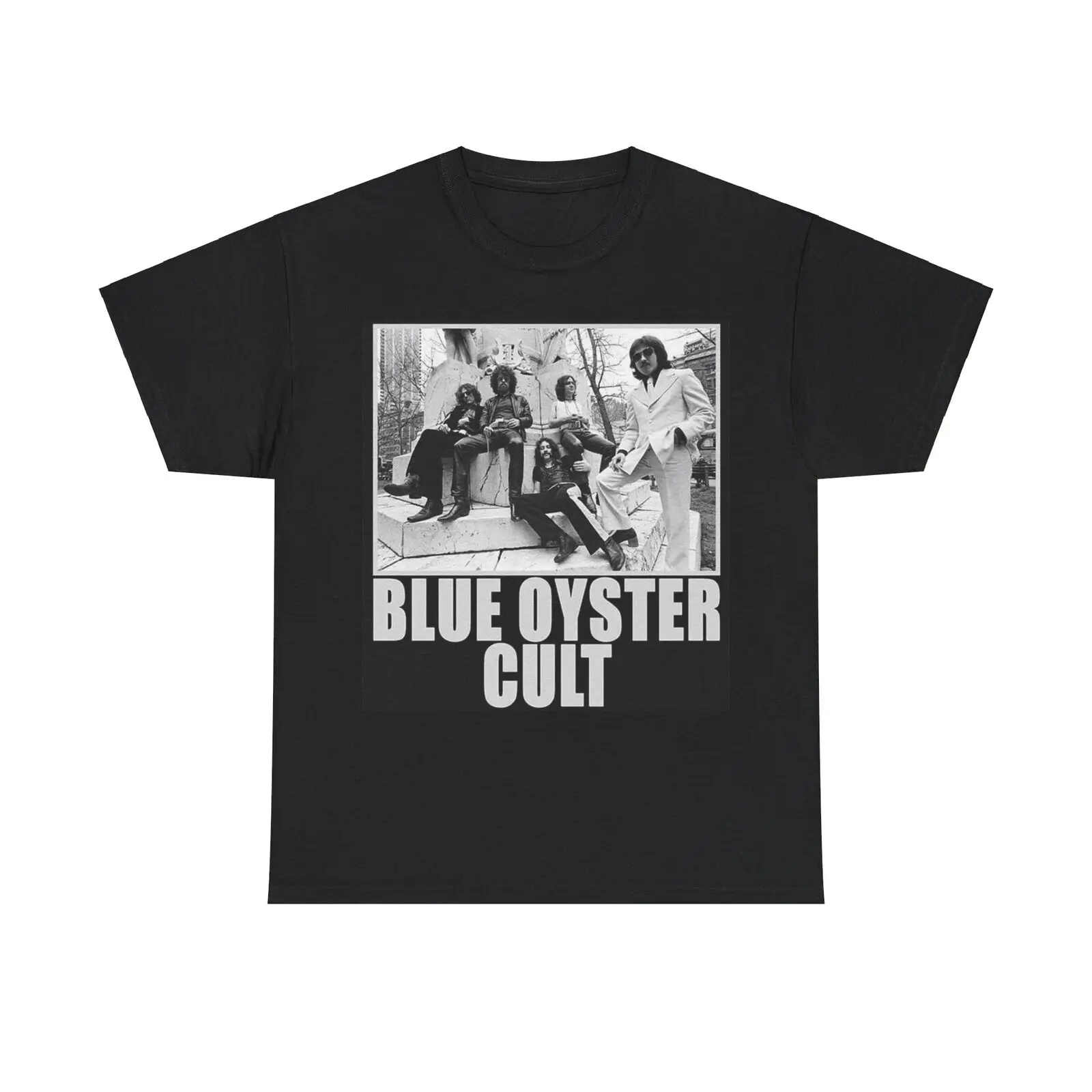 Blue Oyster Cult Shirt Retro Rock Poster Graphic Vintage Unisex Heavy Cotton Tee