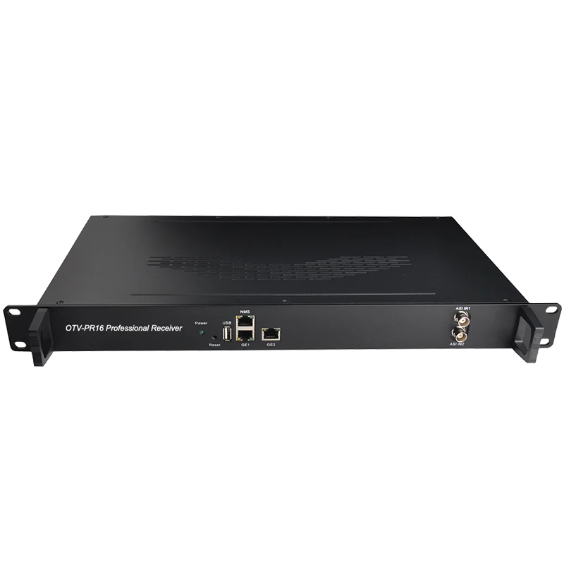 Satellite TV Headend FTA 16 Channel DVB S2 S2X to IP Gateway Decoder SPTS MPTS UDP Multicast Professional Receiver
