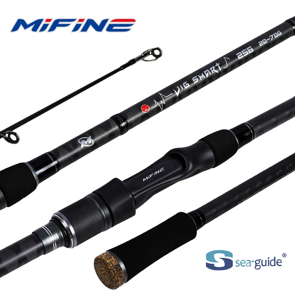 MIFINE JIG SMART SPIN Spinning Rod Lure Weight 4-18g/10-38G/ 20-70g Bass Fishing Rods for Saltwater Freshwater Perch 2 Sections