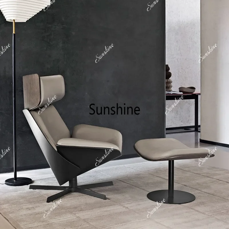 Nordic special-shaped fiberglass zongzi chair high-back rotating leisure chair  FT