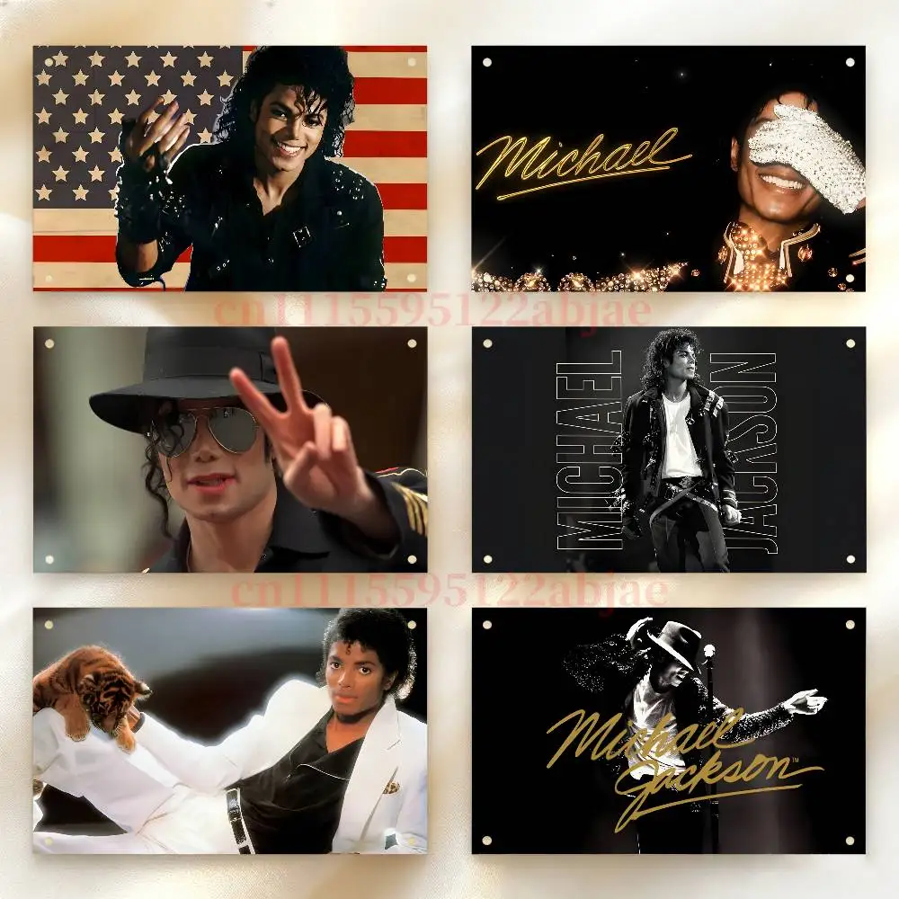 m-michael jackson Flag Tapestry Wall Hanging Banner Aesthetic Decoration Dorm Party Backdrops Cloth