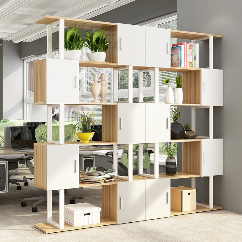 Partition Shelf Cabinet Office Creative Living Room Modern Simple Layered Floor Iron Barber Shop Shelf