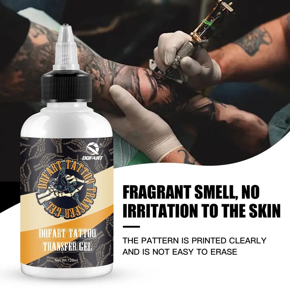 DQFART 15ml&120ml Transfer Printing Gel White Professional Tattoo Artists Body Art Creative Designs Supplies