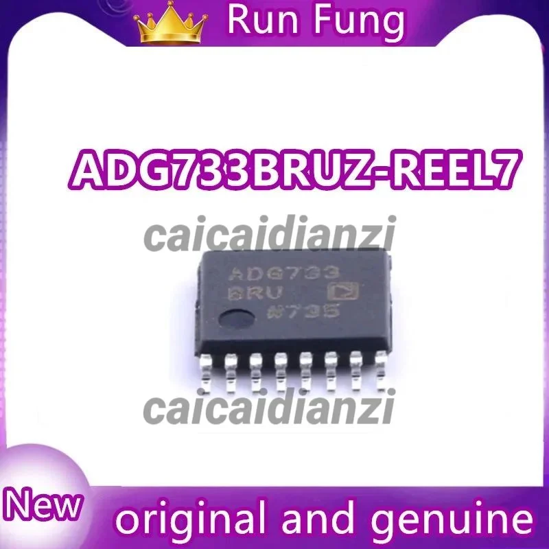 

10Pcs/Lot ADG733BRUZ-REEL7 ADG733BRUZ 3 Circuit IC Switch 2:1 4.5Ohm 16-TSSOP New Original