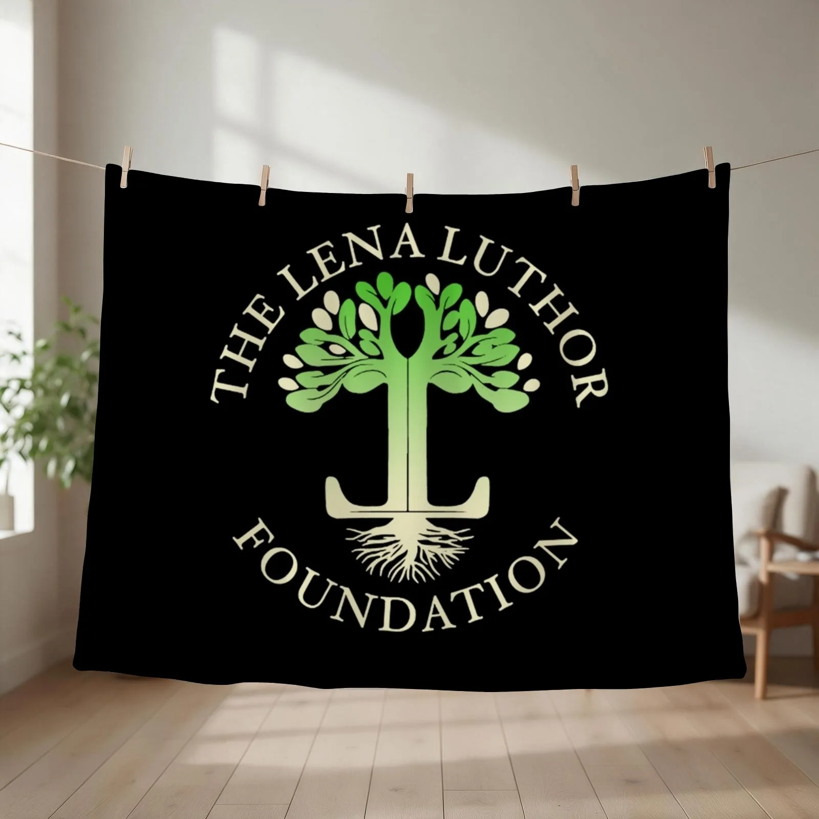 Lena Luthor T-ShirtThe Lena Luthor Foundation Logo T-Shirt Throw Blanket Sofas for winter Weighted for sofa Blankets