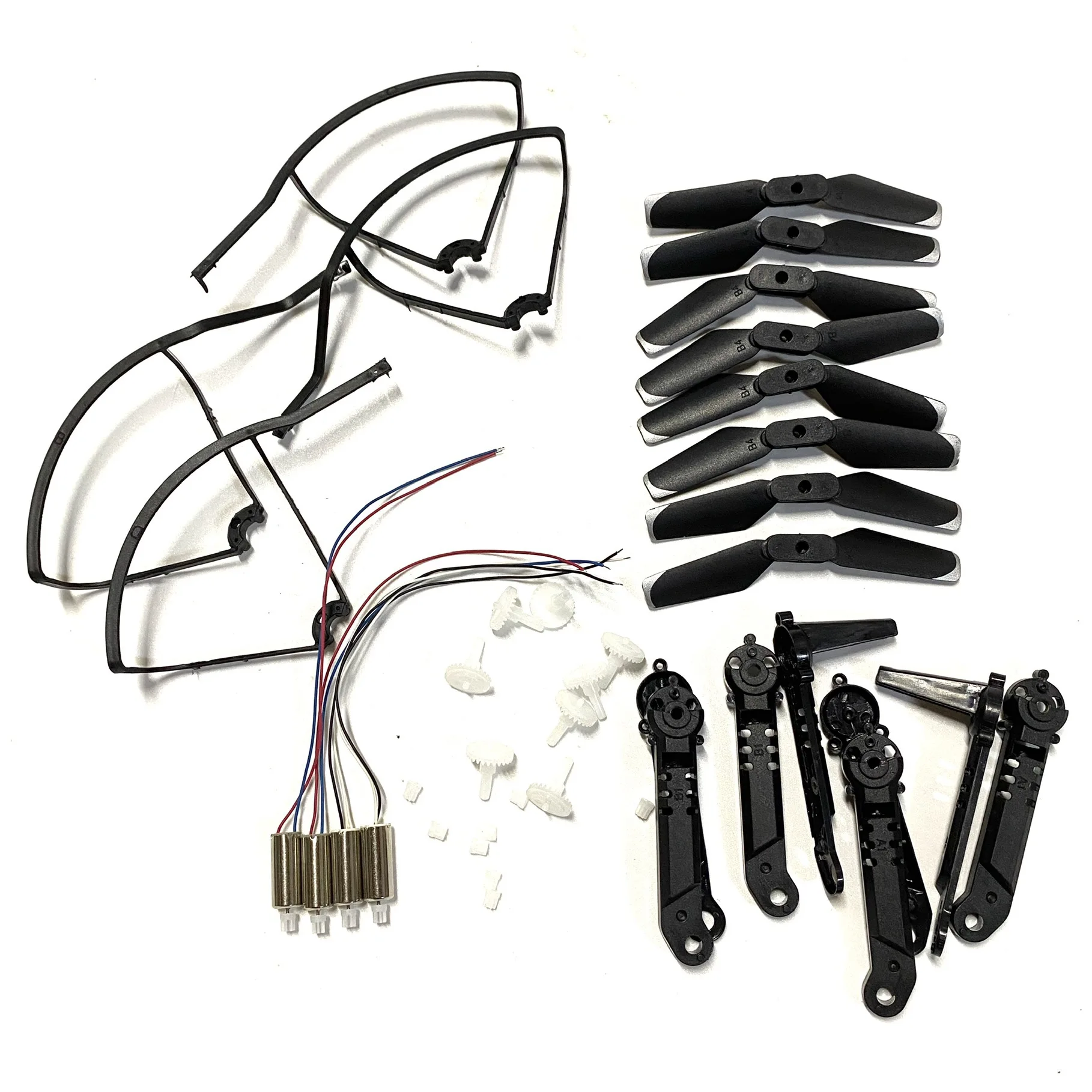 

S128 RC Drone Mini Quadcopter Parts Main Gears Engines Propellers Motor Arm Accessories