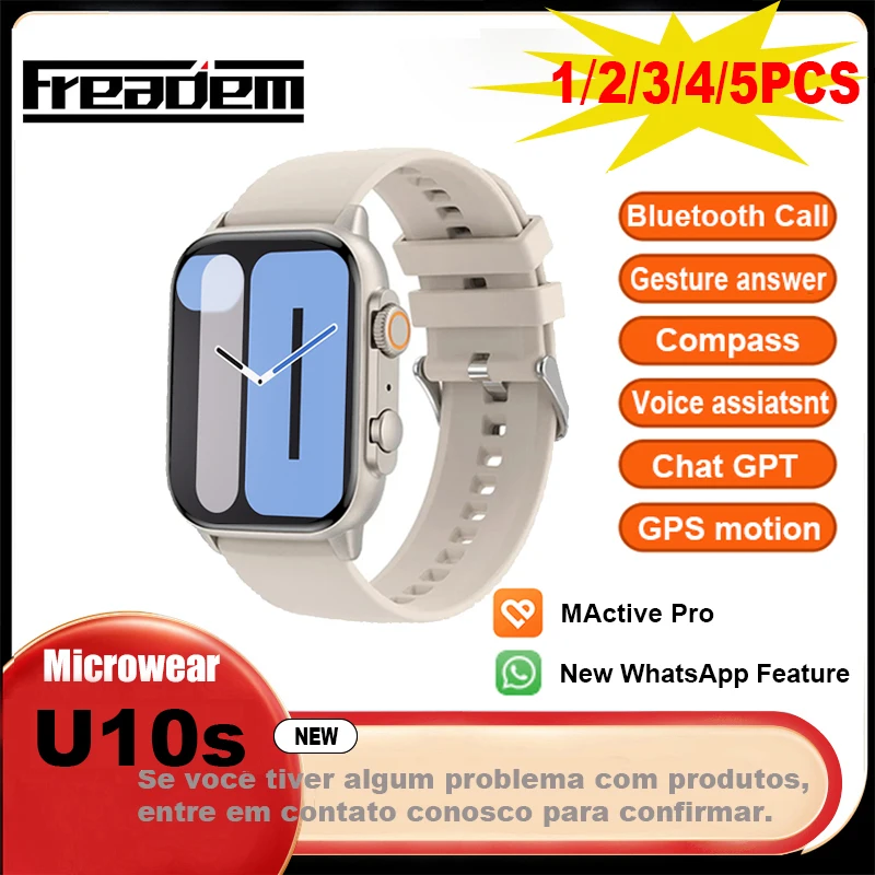 49mm Smart Watch U10s Bluetooth Call Gesture Control Chatgpt GPS Sports Tracking Compass Men Women Smart Watch 2025