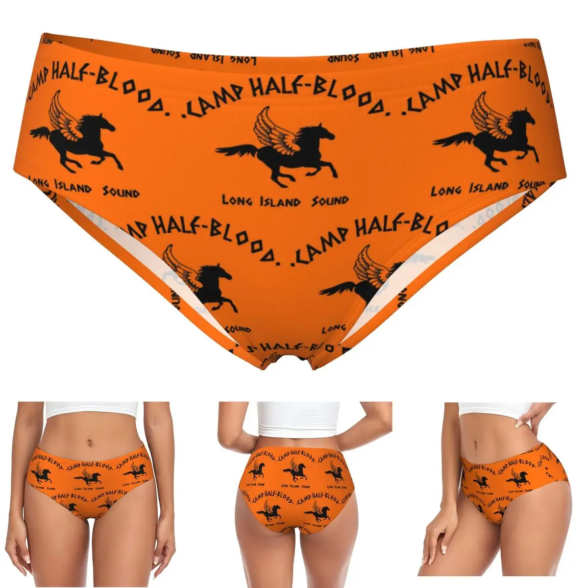 

Трусики CAMP HALF-BLOOD на заказ, женские удобные трусы, нижнее белье, дышащие женские трусы