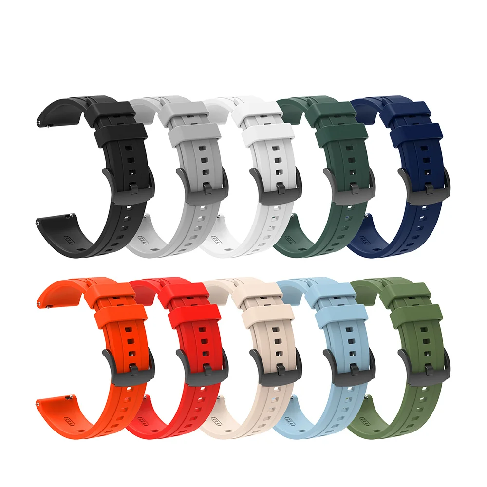 سوار معصم من السيليكون لساعة هواوي ، سوار ، سوار ، نفس اللون ، GT 4 ، 46 ، GT4