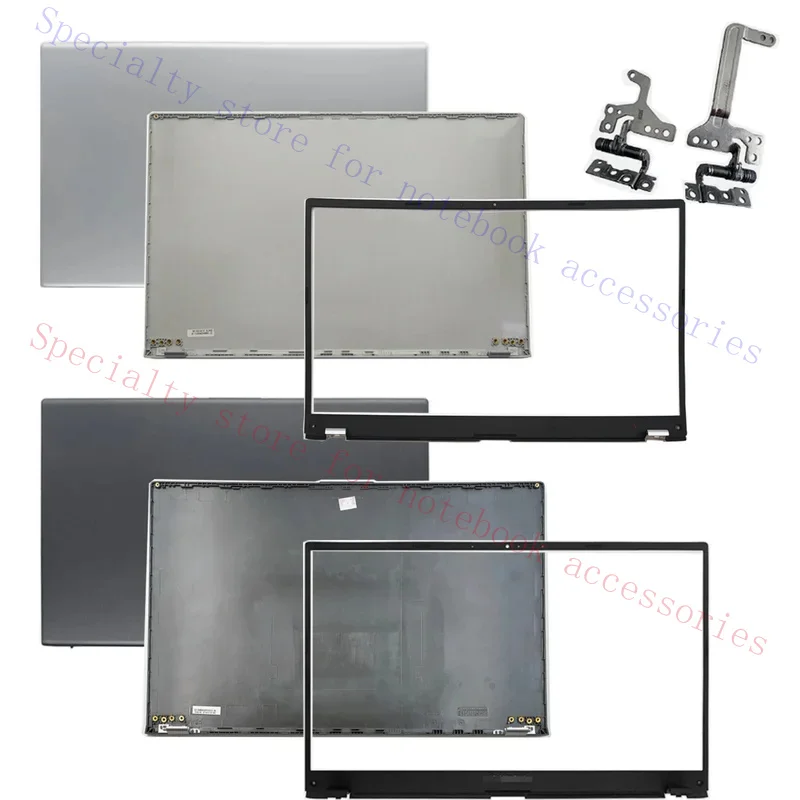 New Gray/Silver LCD Back Cover Top Case/Front Bezel/Hinges For Asus Vivobook X512 X512F X512DA X512UA X512