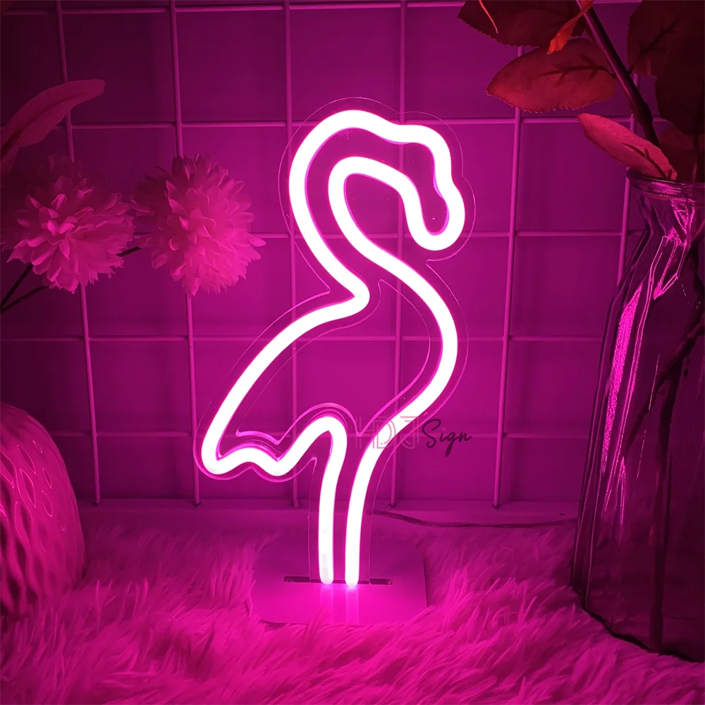 

Crane Neon Led Sign Home Bedroom Decoration Led Desk Neon Lights Room Desk Decor Lamps Signs Creative Birthday Gifts