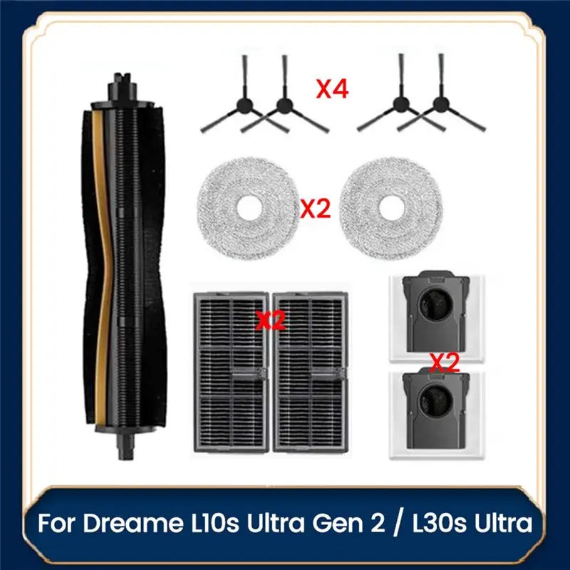 

Запчасти для пылесосов Dreame L10s Ultra Gen 2 / L30s Ultra: Насадка для стрижки волос, щетка против запутывания, фильтр, тряпка для влажной уборки, мешок для сбора пыли