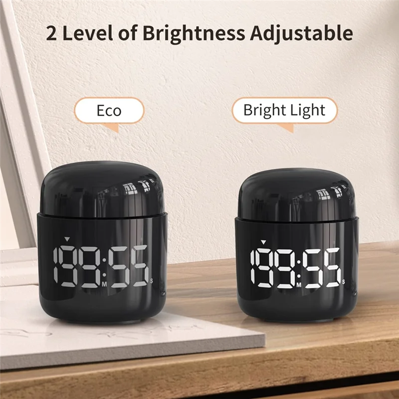 A98E-Large LED Display Countdown Countup Timer, Digital Kitchen Timer Volume Adjustment For Cooking,Student Use Manager