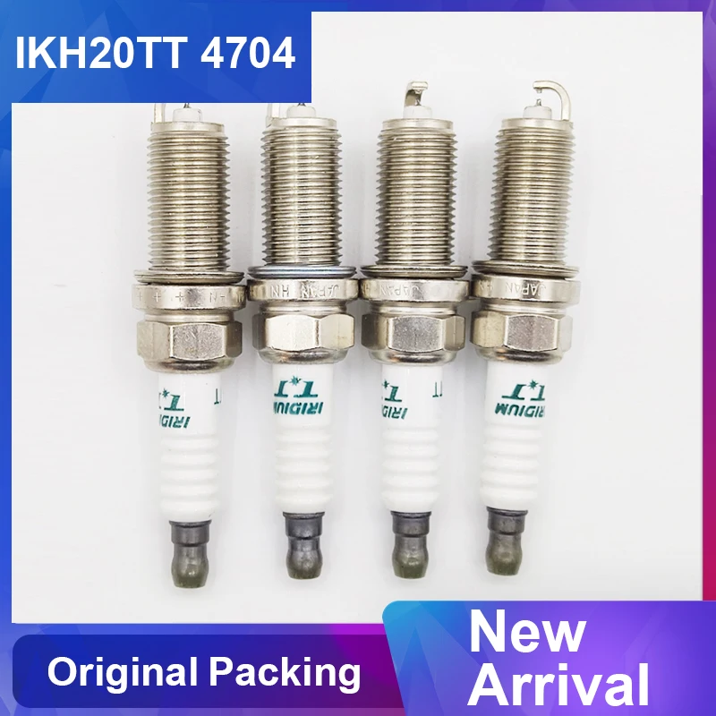 

4PCS IKH20TT 4704 New Dual Iridium Spark Plug For TOYOTA LEXUS HONDA VOLVO SUBARU BENZ NISSAN IKH20TT-4704
