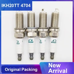 4PCS IKH20TT 4704 New Dual Iridium Spark Plug For TOYOTA LEXUS HONDA VOLVO SUBARU BENZ NISSAN IKH20TT-4704