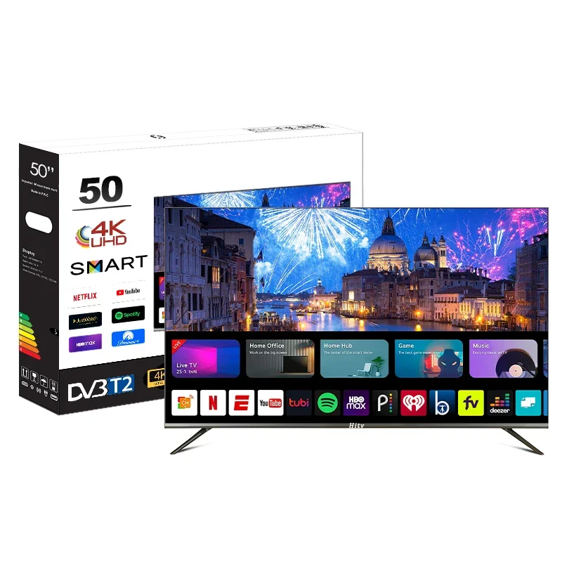 50 Inch Smart TV LED Hotel TV 4K UHD Full Screen Display