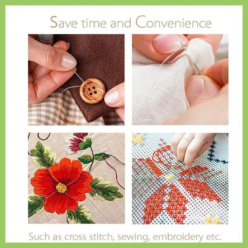 

Needle Threaders,Needle Threaders For Hand Sewing, Needle Threader For Sewing Crafting, Knitting Craft, Quilting(600Pcs)