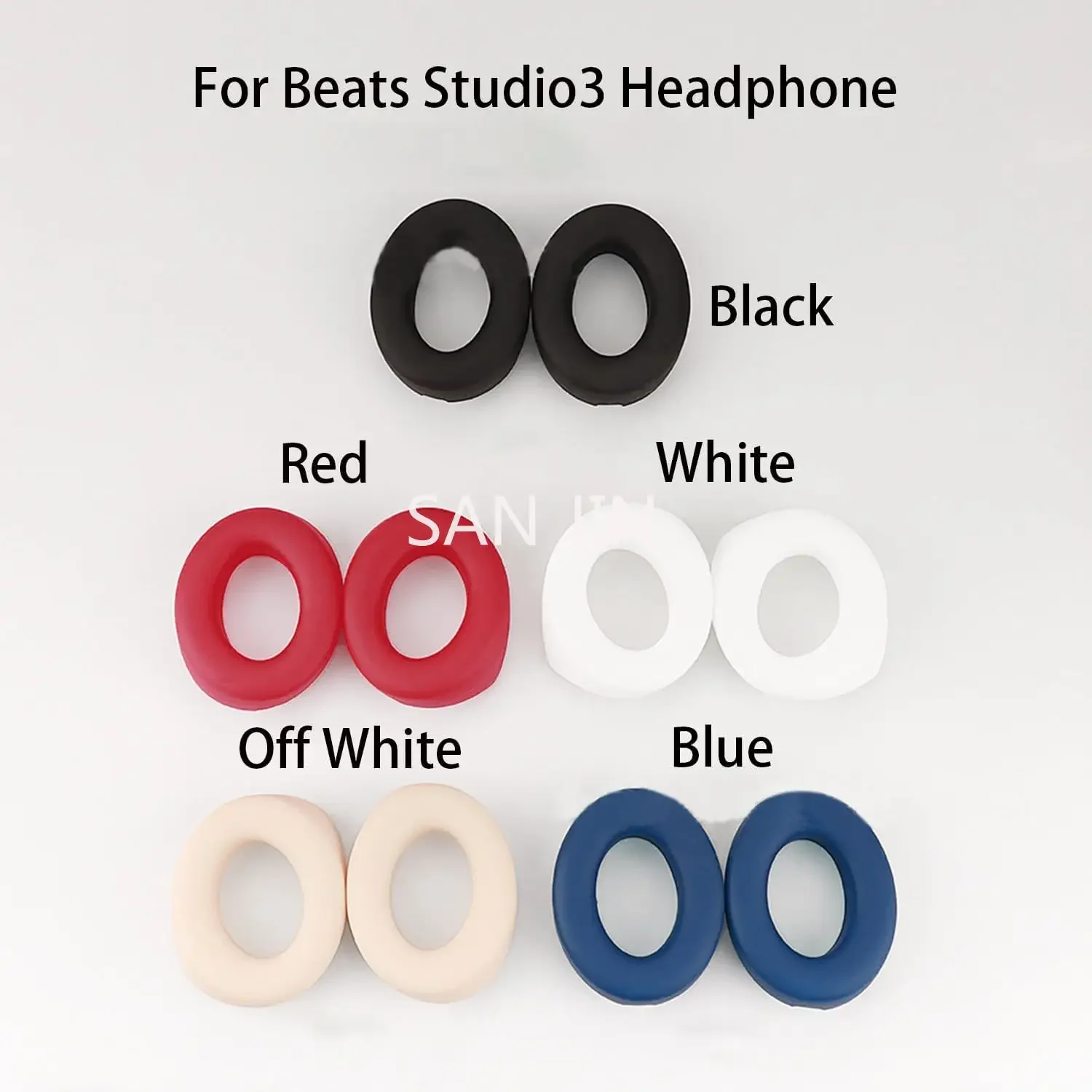 

Silicone Ear Pads Cover Protector Suitable for Beats Studio 2/3 Headphone Cushions,Sweat-Proof and Washable Ear Cushions Cover