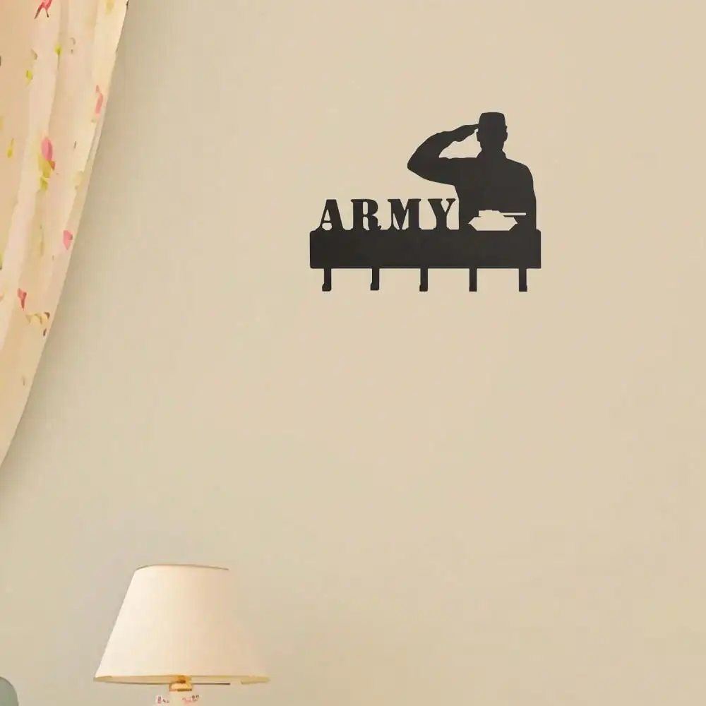 CIFBUY Heavy Duty Metal Wall Hook Iron Coat Hat Rack Rust Proof Outdoor Hanging Decor Gift Plaque Sign Entryway Kitchen Home